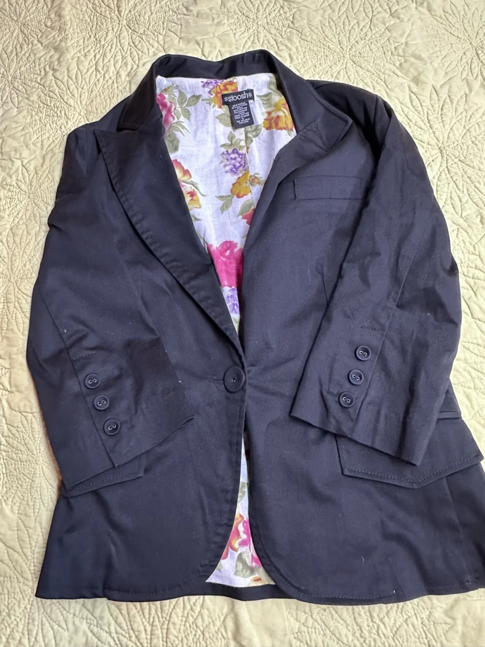 Black Single-Button Blazer